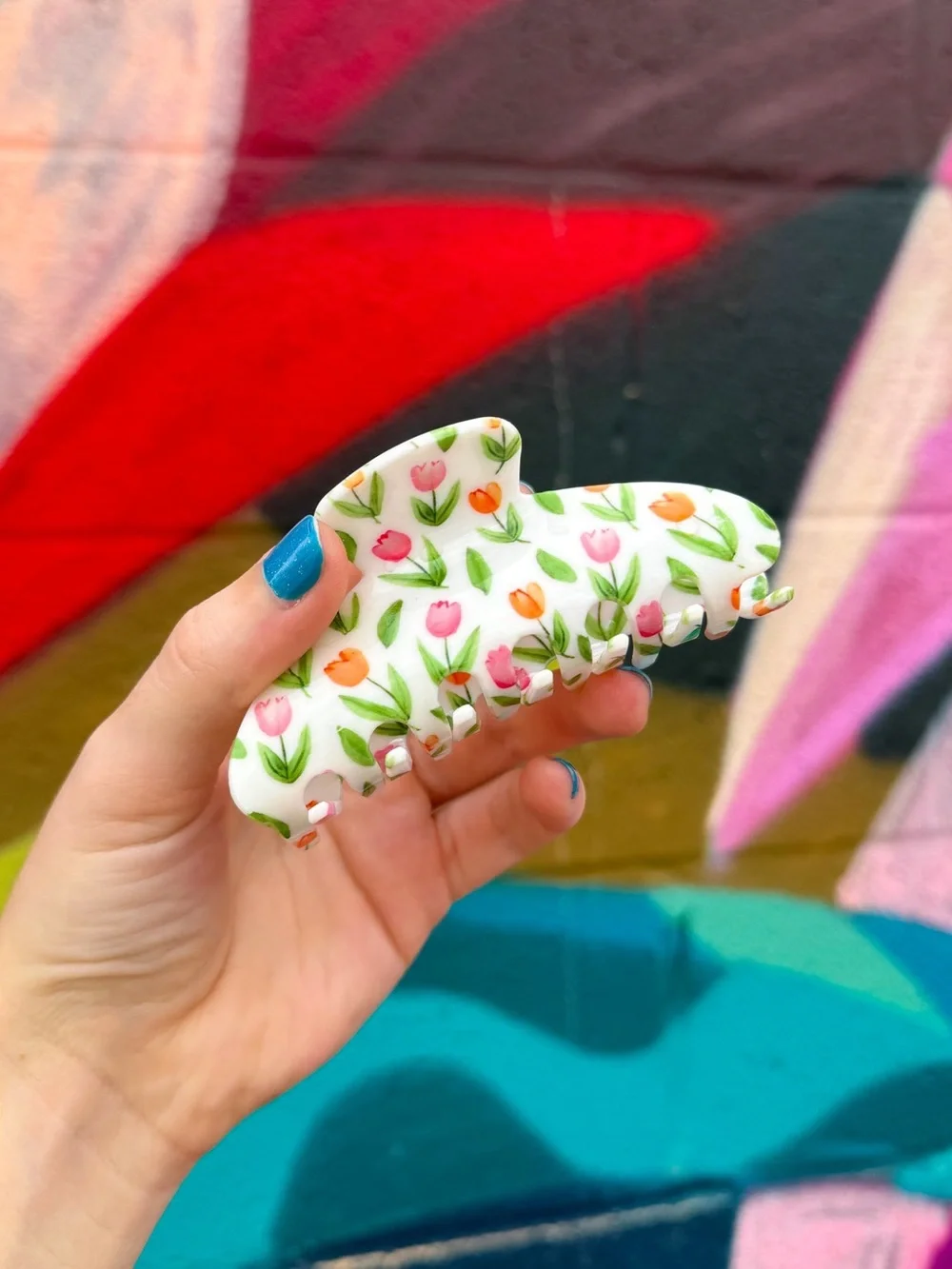 White Floral Hair Clip